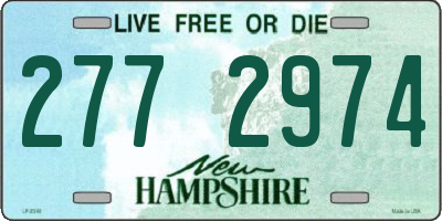NH license plate 2772974