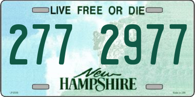 NH license plate 2772977