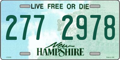 NH license plate 2772978