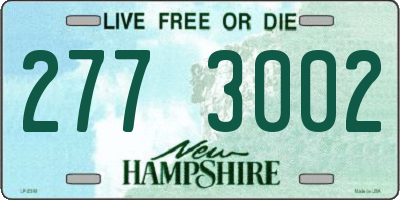 NH license plate 2773002