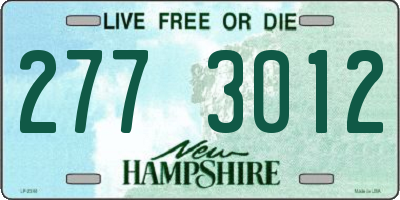 NH license plate 2773012