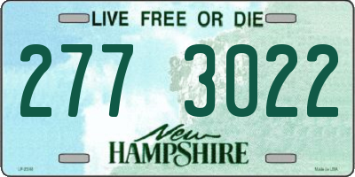 NH license plate 2773022