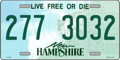 NH license plate 2773032