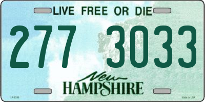 NH license plate 2773033