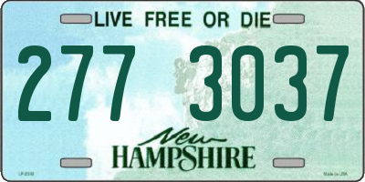 NH license plate 2773037