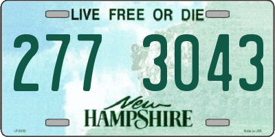 NH license plate 2773043