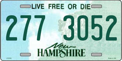 NH license plate 2773052