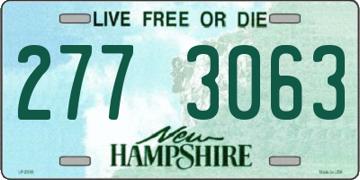 NH license plate 2773063