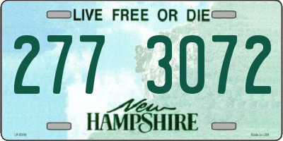 NH license plate 2773072
