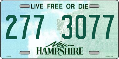 NH license plate 2773077