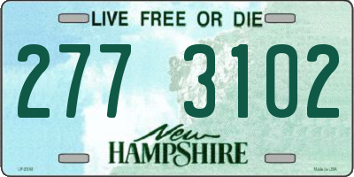 NH license plate 2773102
