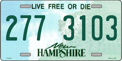 NH license plate 2773103