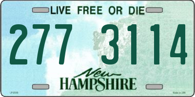 NH license plate 2773114