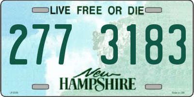 NH license plate 2773183