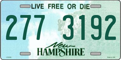 NH license plate 2773192