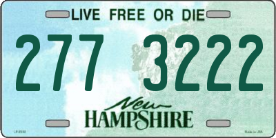 NH license plate 2773222