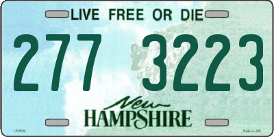 NH license plate 2773223