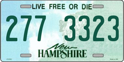 NH license plate 2773323