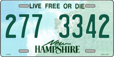 NH license plate 2773342