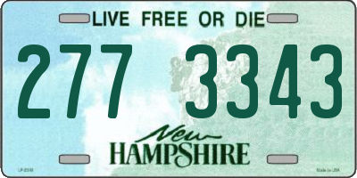 NH license plate 2773343