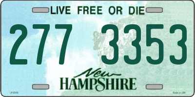 NH license plate 2773353