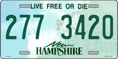 NH license plate 2773420