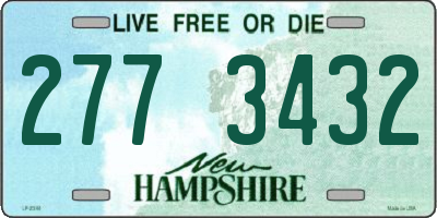 NH license plate 2773432