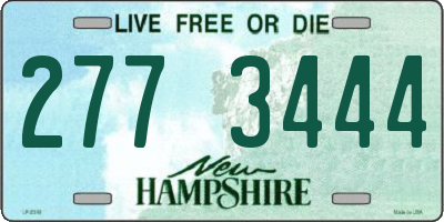 NH license plate 2773444
