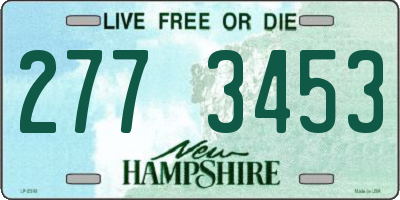NH license plate 2773453