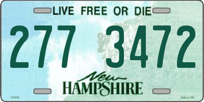 NH license plate 2773472