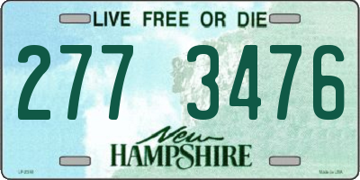 NH license plate 2773476