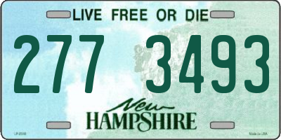 NH license plate 2773493