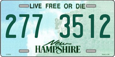 NH license plate 2773512