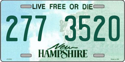 NH license plate 2773520