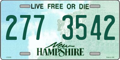 NH license plate 2773542