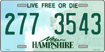 NH license plate 2773543