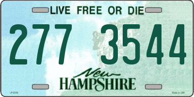 NH license plate 2773544