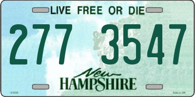 NH license plate 2773547