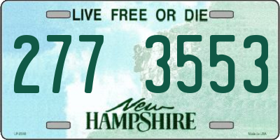 NH license plate 2773553
