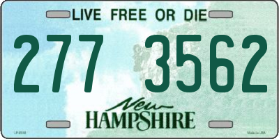 NH license plate 2773562