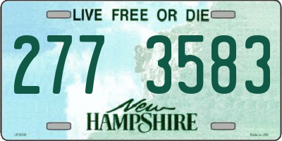NH license plate 2773583