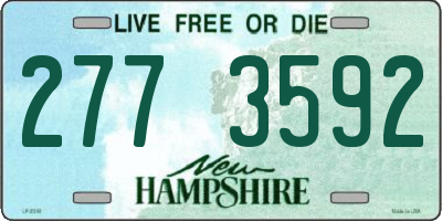 NH license plate 2773592