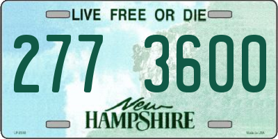 NH license plate 2773600