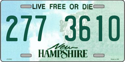 NH license plate 2773610