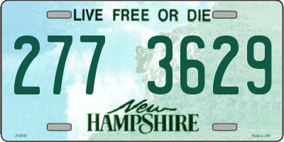 NH license plate 2773629