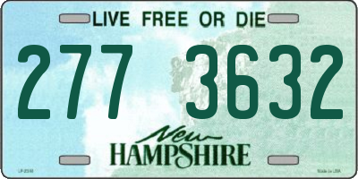 NH license plate 2773632