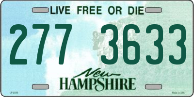 NH license plate 2773633