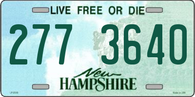 NH license plate 2773640