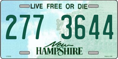 NH license plate 2773644