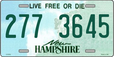 NH license plate 2773645